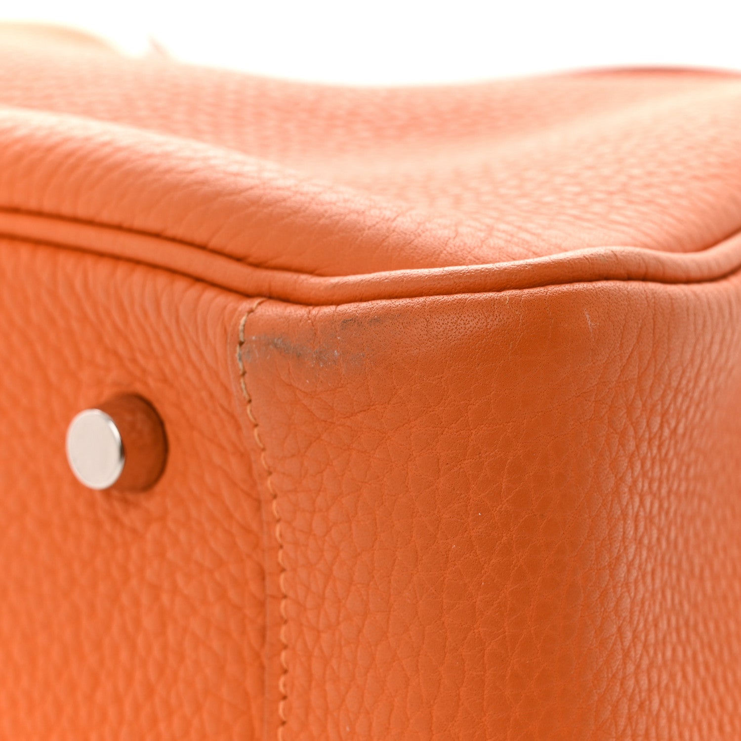 Hermes Taurillon Clemence Lindy 34 Orange 10 of 14