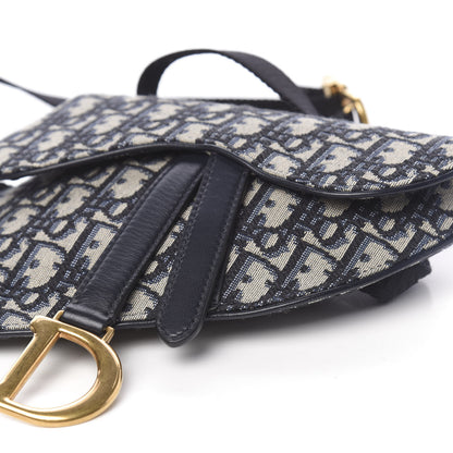 Christian Dior Oblique Saddle Belt Bag Blue 8 of 9