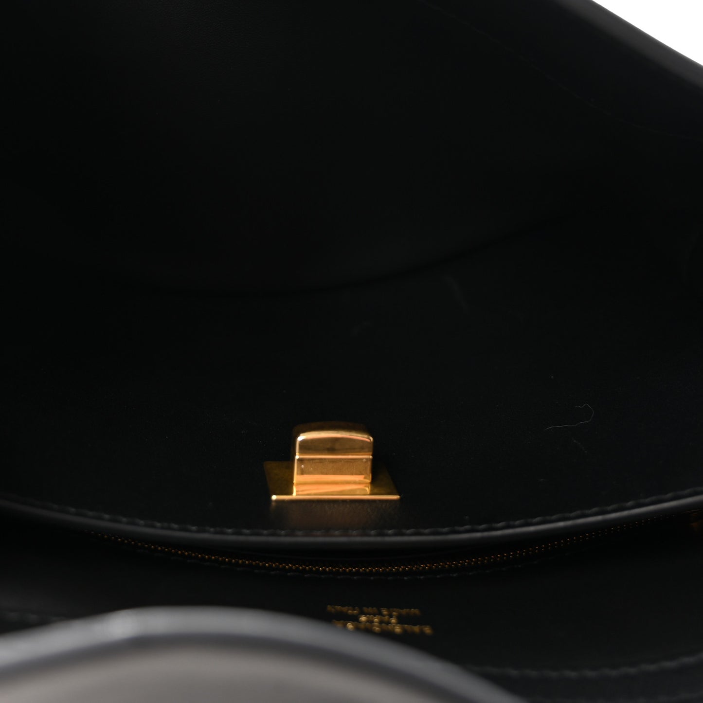 Natural Smooth Calfskin Small Rodeo Top Handle Handbag Black
