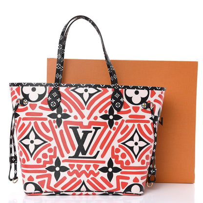 Louis Vuitton Monogram Giant Crafty Neverfull MM Creme Rouge Black 9 of 9
