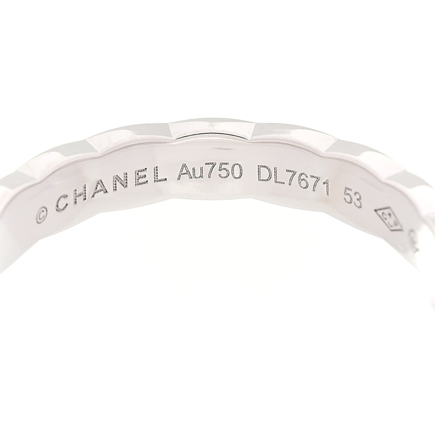 18K White Gold Mini Coco Crush Ring 53 6.25