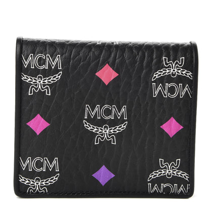 MCM Skyoptic Visetos ID Wallet Spectrum Diamond Black 1 of 7