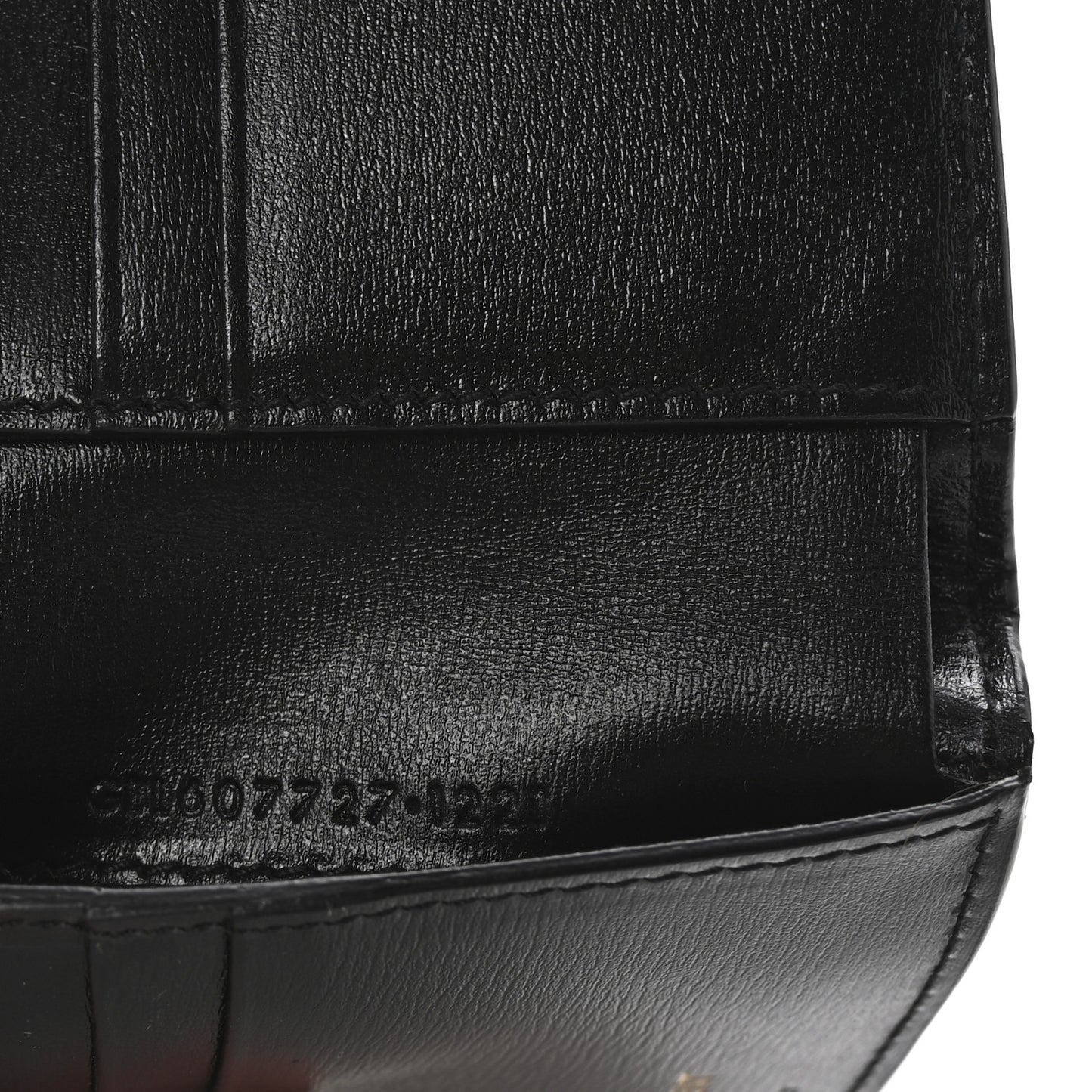 Shiny Calfskin Tiny Bi-Wallet Black