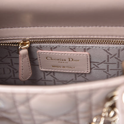 Christian Dior Lambskin Cannage Small Lucky Badges My Lady Dior Taupe 6 of 6