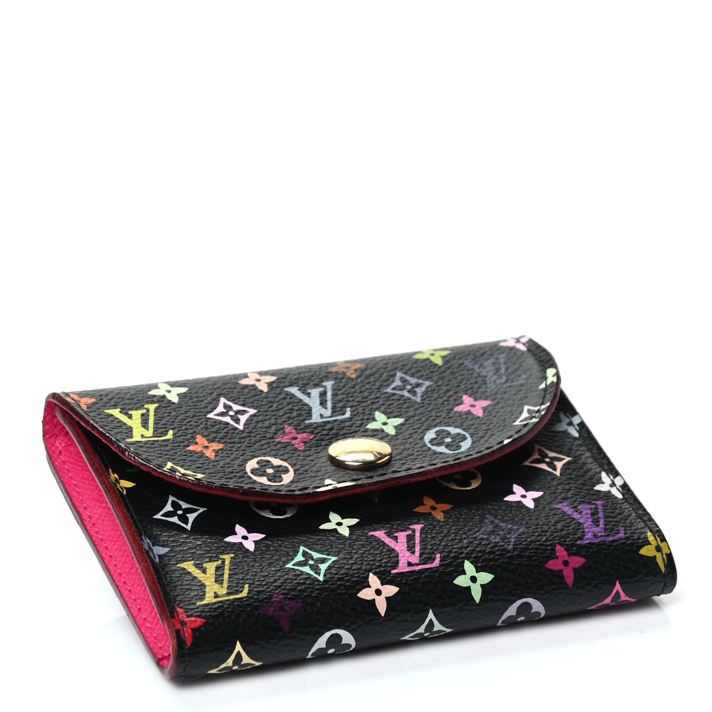 Monogram Multicolor Business Card Holder Black Grenade