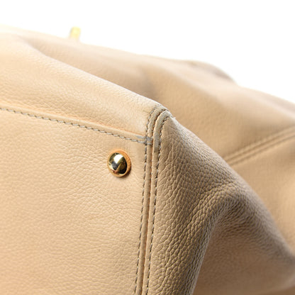 Chanel Calfskin Cerf Executive Shopper Tote Beige Clair 9 of 19