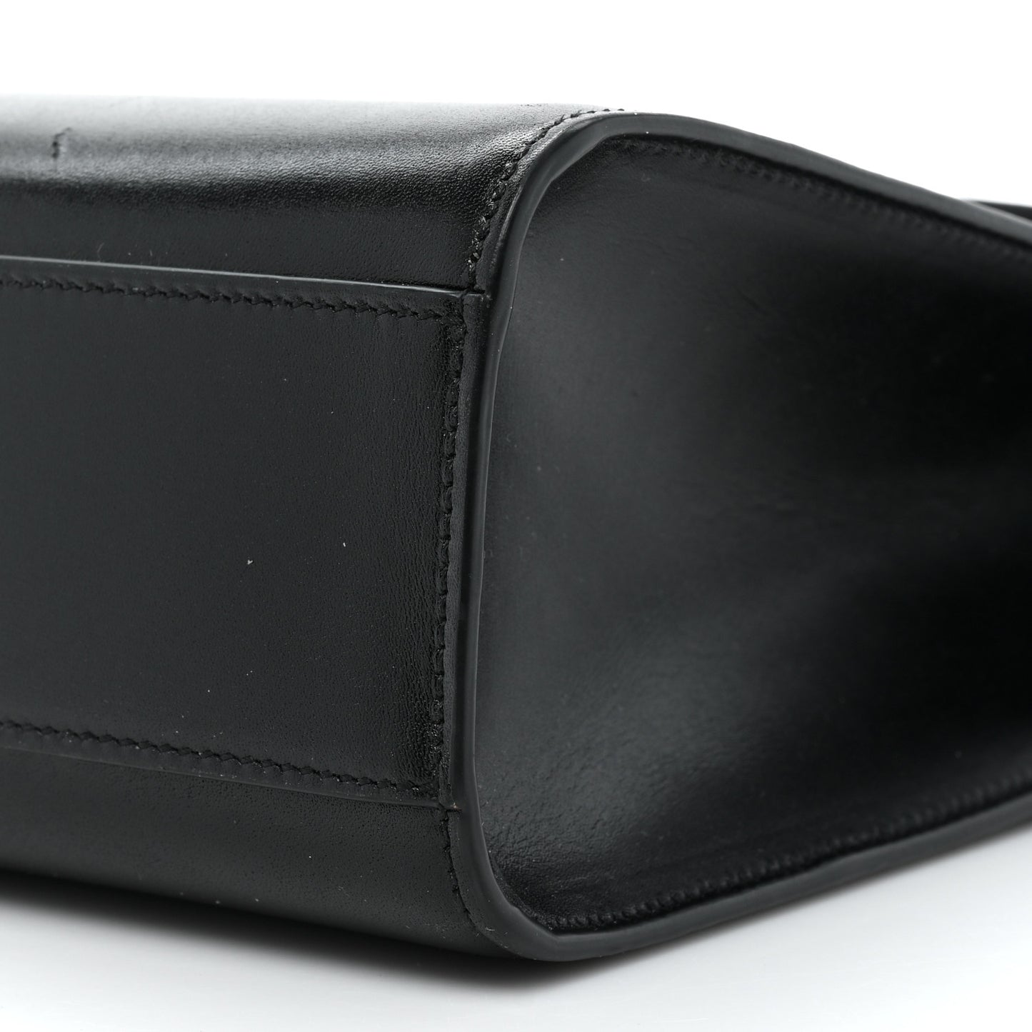 Smooth Calfskin Manhattan Shoulder Bag Black