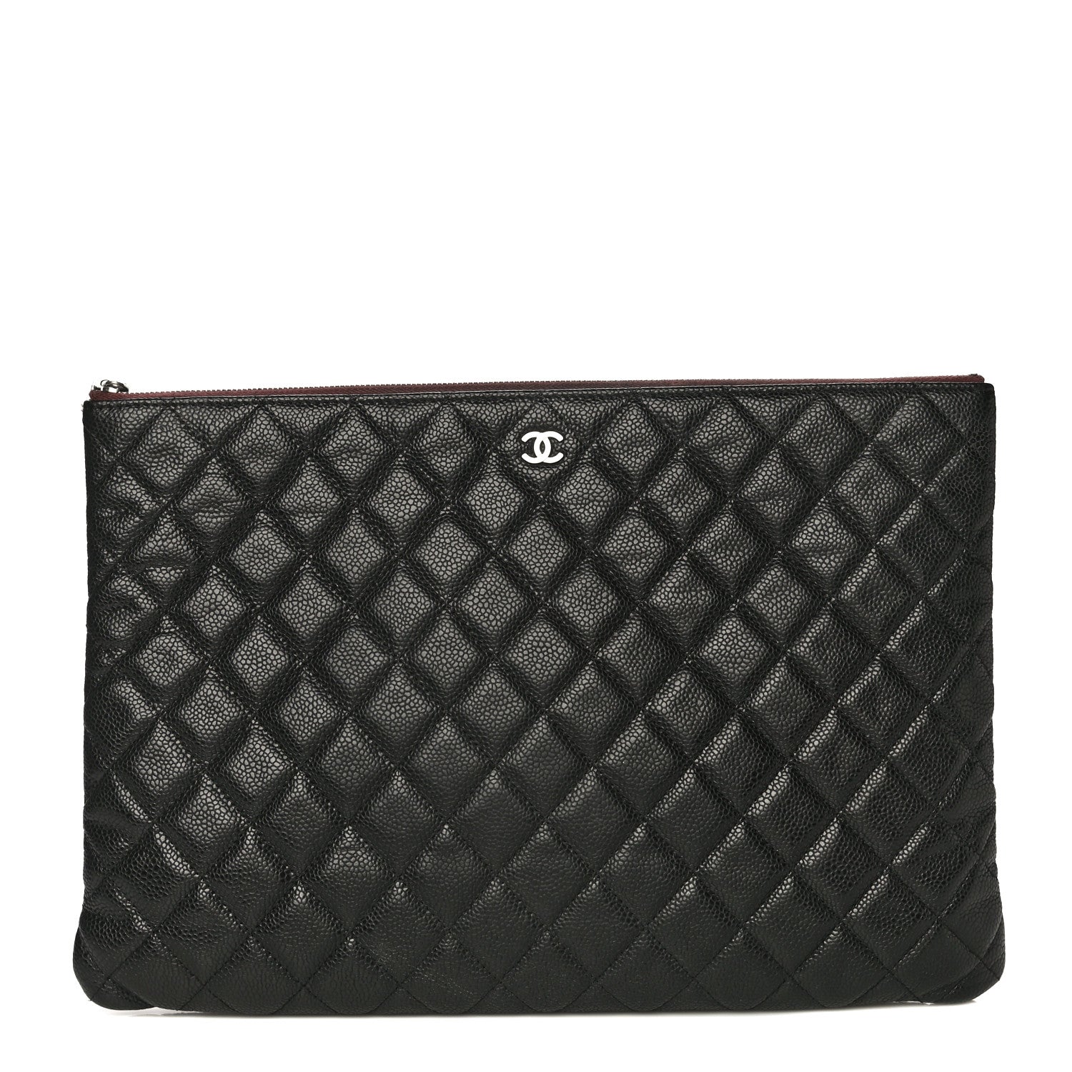 Chanel Caviar Quilted Large Cosmetic Case Black 1 of 10