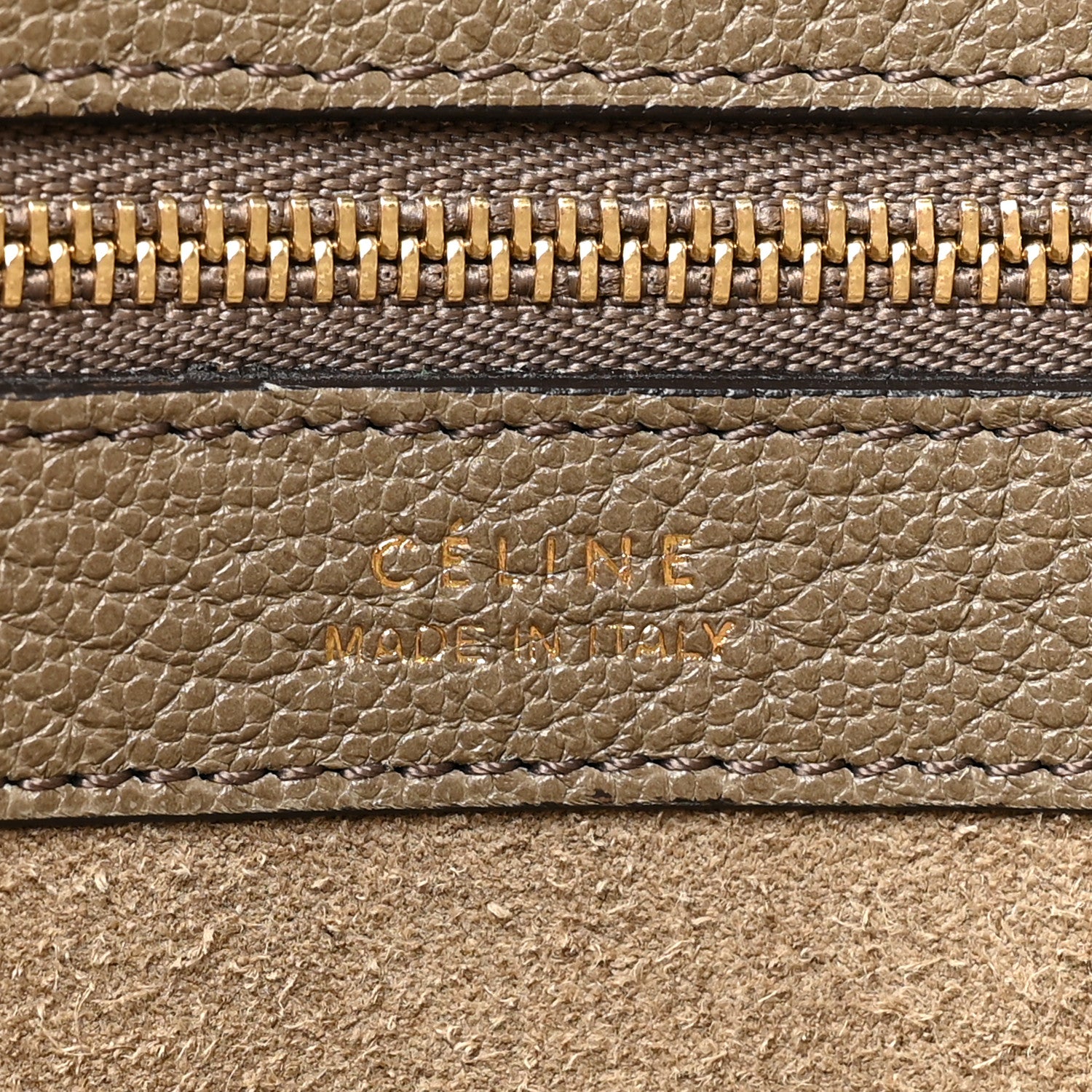 Celine Soft Grained Calfskin Medium Belt Cabas Phantom Taupe 6 of 15