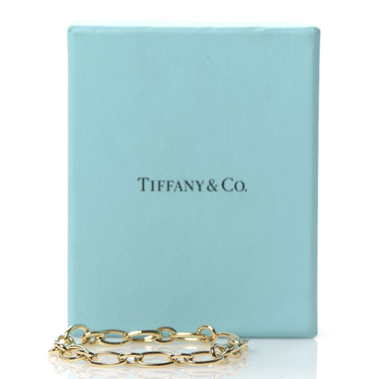 Tiffany 18K Yellow Gold Clasping Oval Link Bracelet 5 of 5