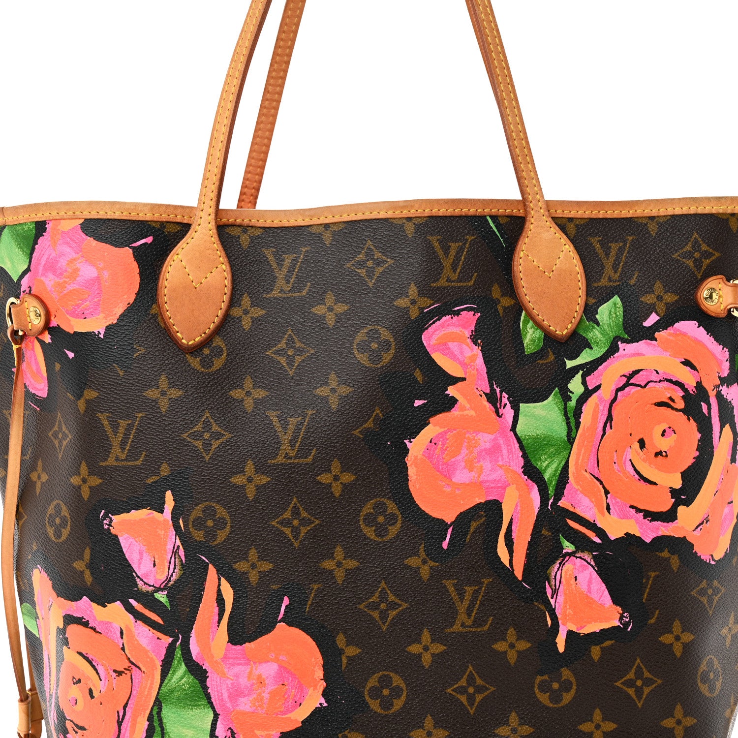 Louis Vuitton LOUIS VUITTON Monogram Roses Neverfull MM 7 of 14