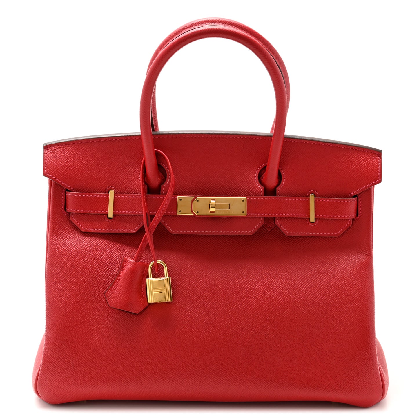 Epsom Birkin 30 Rouge Casaque