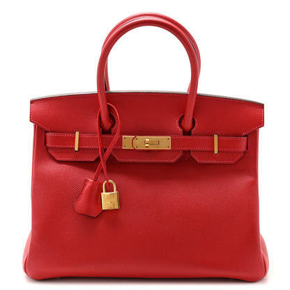 Hermes Epsom Birkin 30 Rouge Casaque 1 of 14