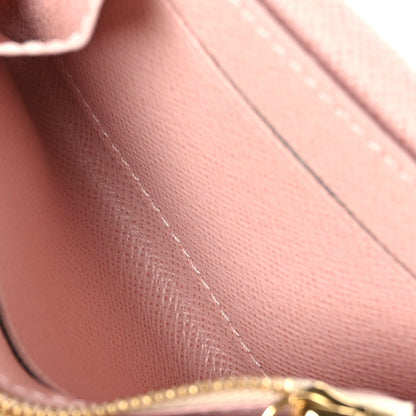 Louis Vuitton Damier Azur Rosalie Coin Purse Rose Ballerine 5 of 7