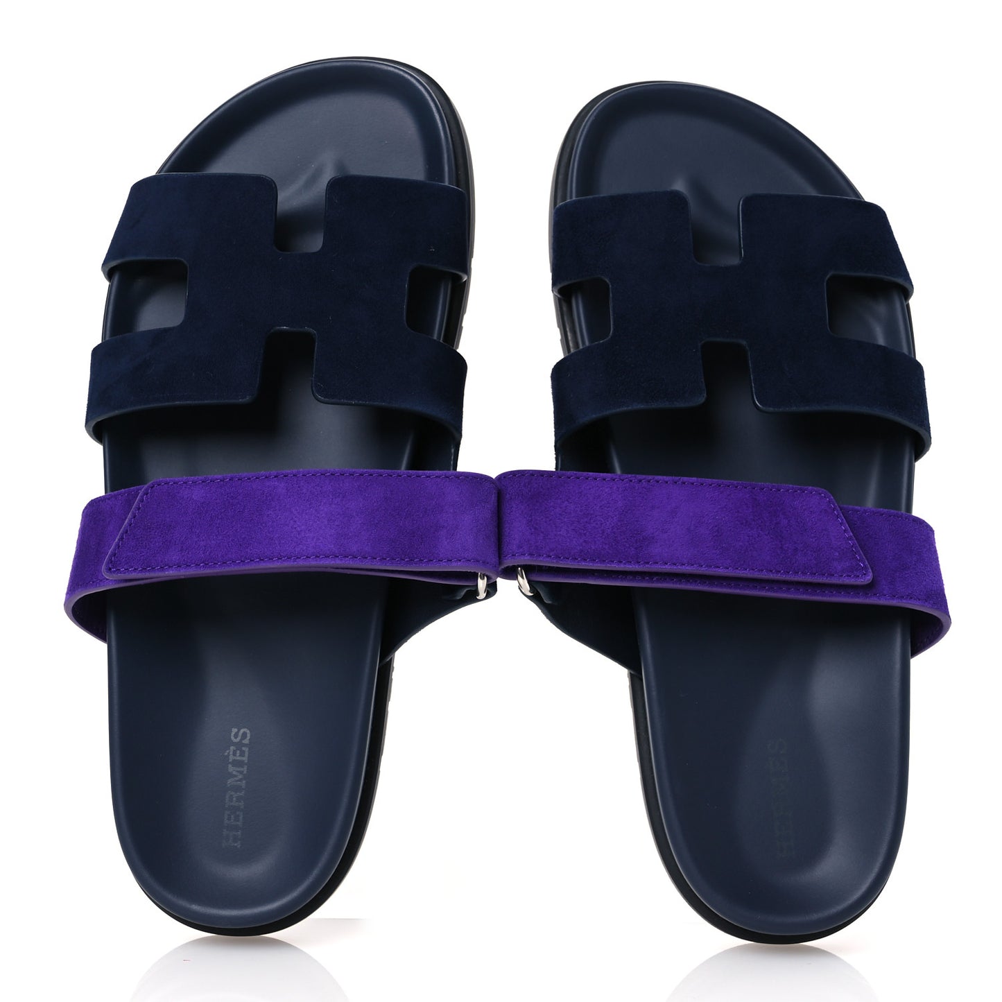 Suede Goatskin Womens Chypre Sandals 39 Marine Violet Majorette