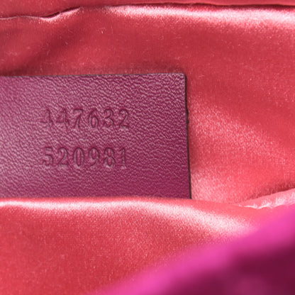 Gucci Velvet Matelasse Small GG Marmont Chain Shoulder Bag Fuchsia Violet Cyclamen 7 of 9