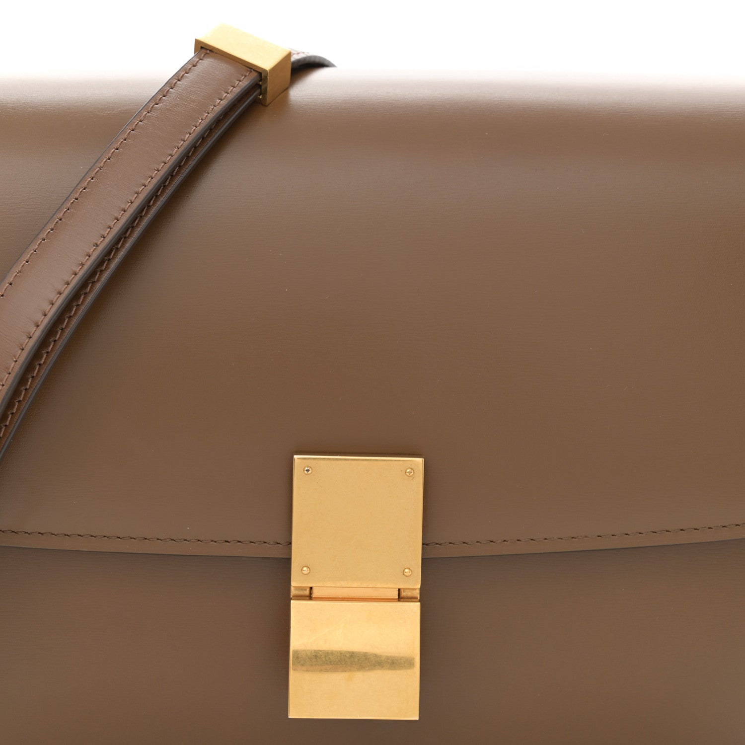 Celine Box Calfskin Medium Classic Box Flap Bag Camel 8 of 11