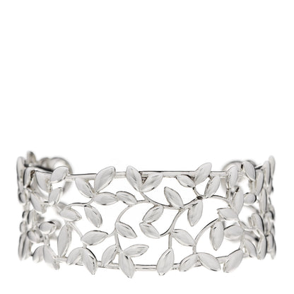 Tiffany Sterling Silver Paloma Picasso Olive Leaf Cuff Bracelet 1 of 4