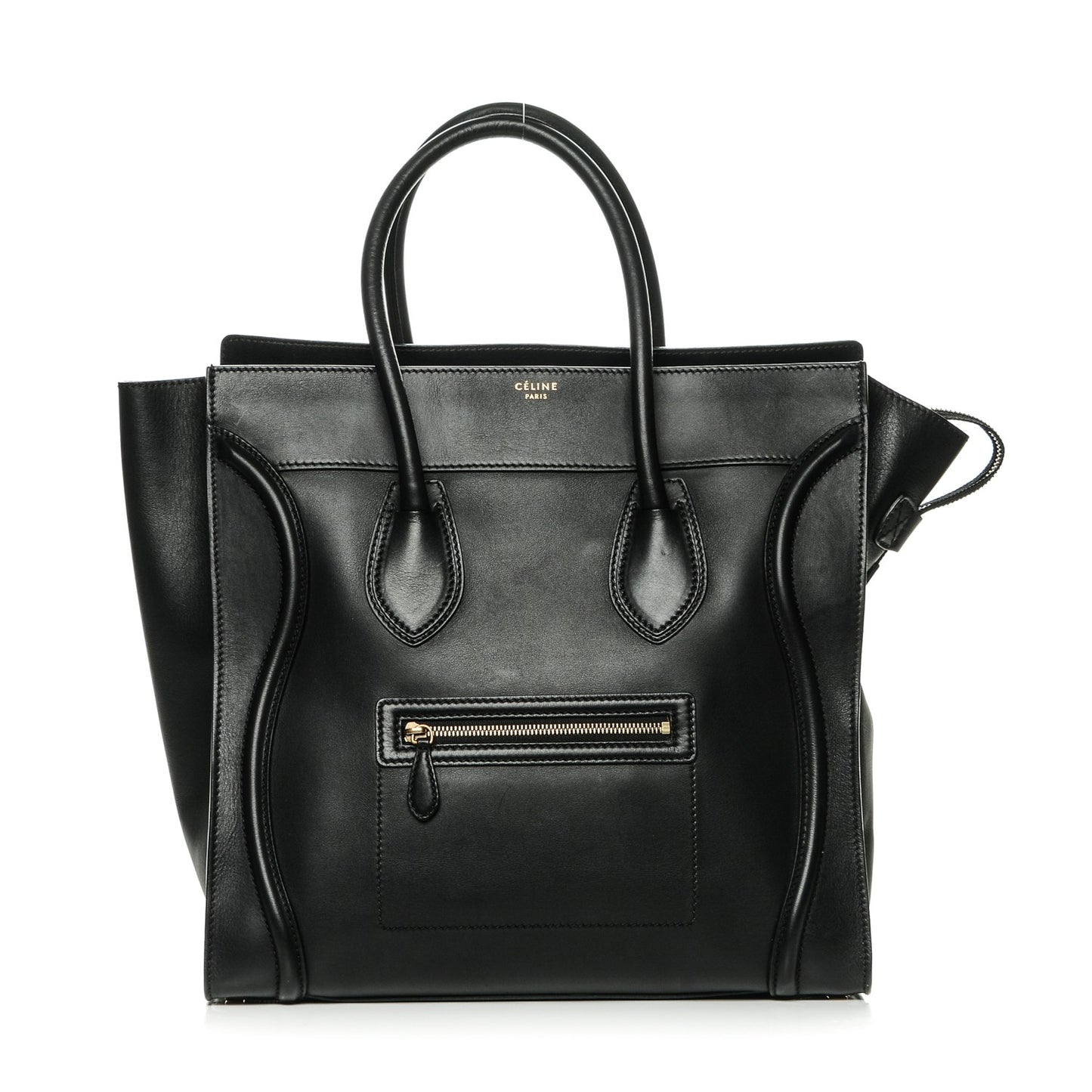Smooth Calfskin Medium Luggage Black