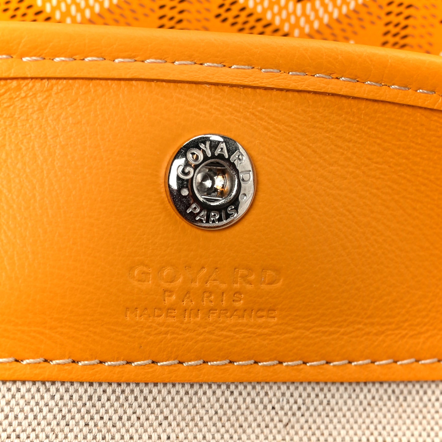 Goyardine Reversible Mini Anjou Yellow