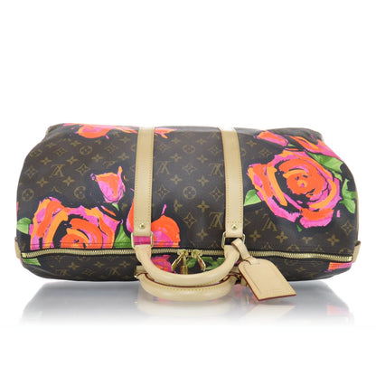Louis Vuitton Monogram Roses Keepall 50 4 of 11