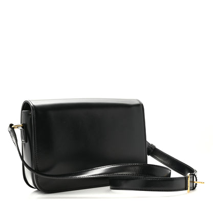 Celine Shiny Calfskin Medium Triomphe Black 3 of 15
