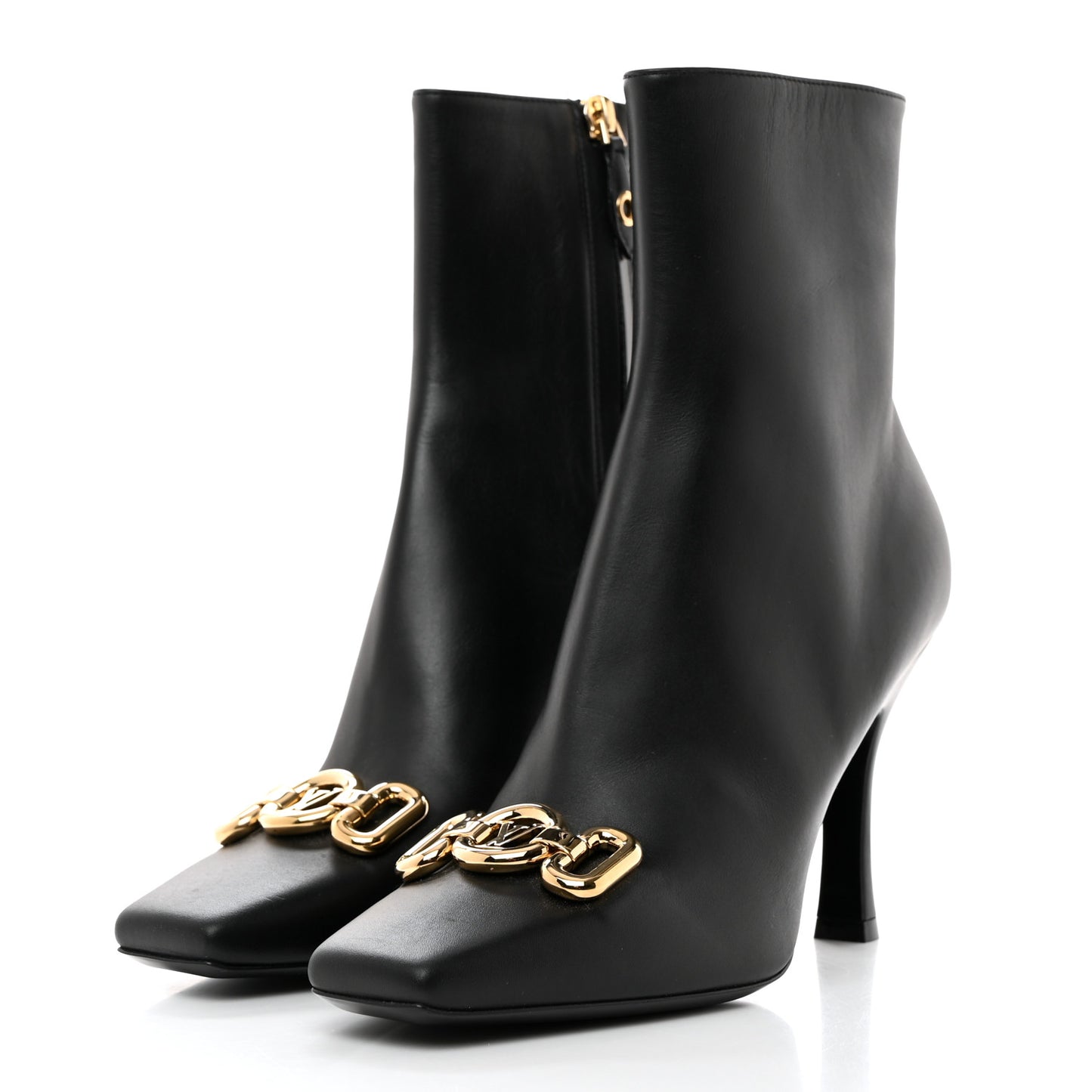Calfskin Rotary Ankle Boots 36.5 Black