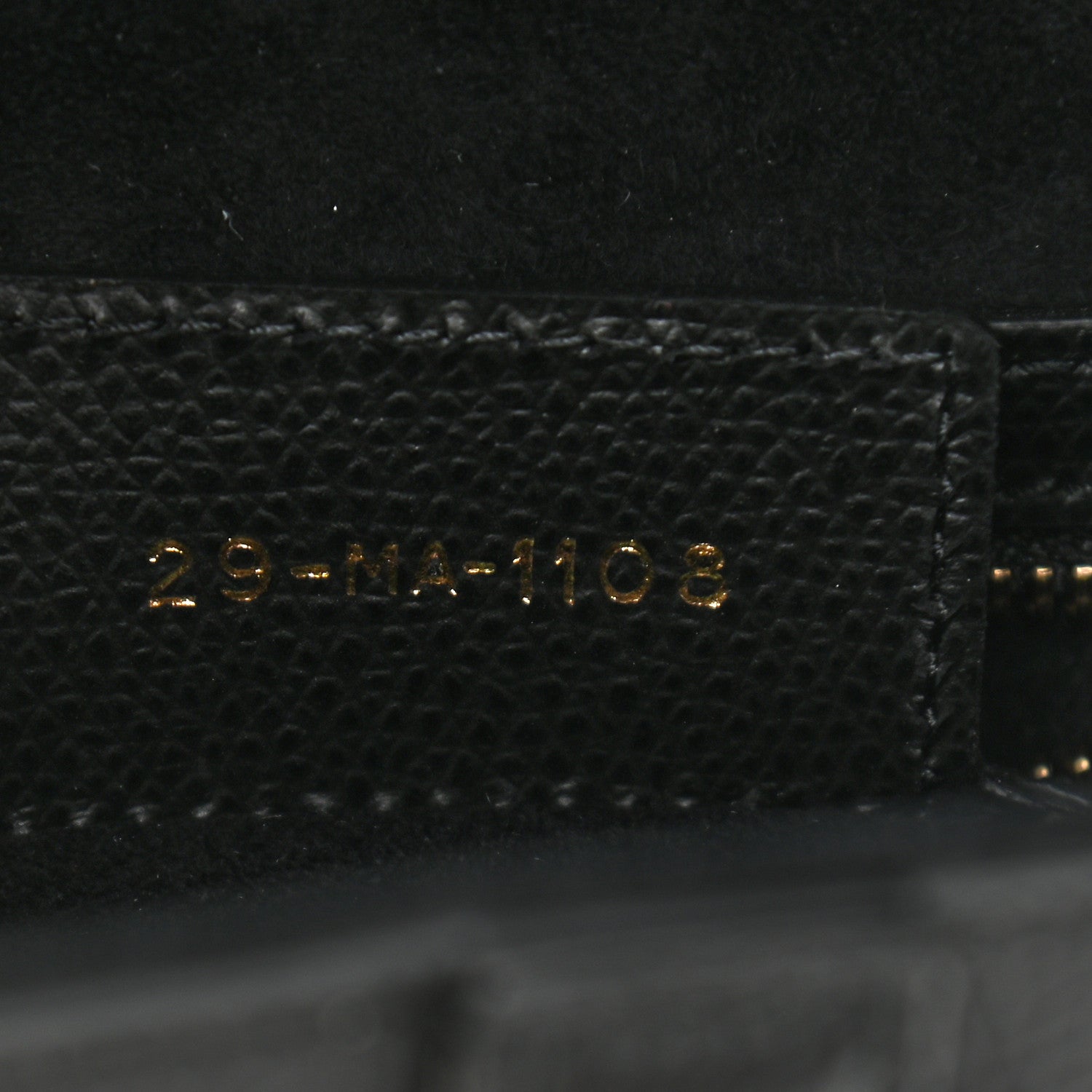 Christian Dior Grained Calfskin Saddle Bag Black 7 of 11
