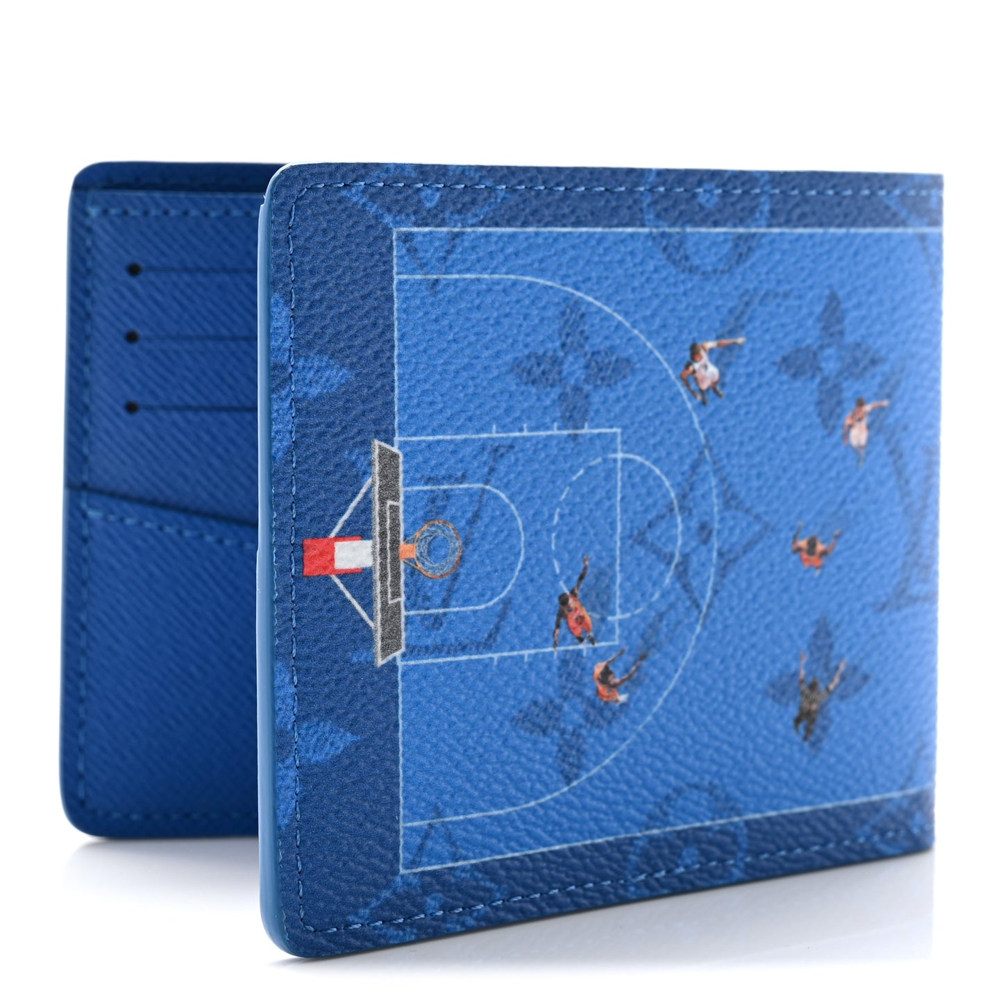 Monogram Slender Wallet Basketball Blue