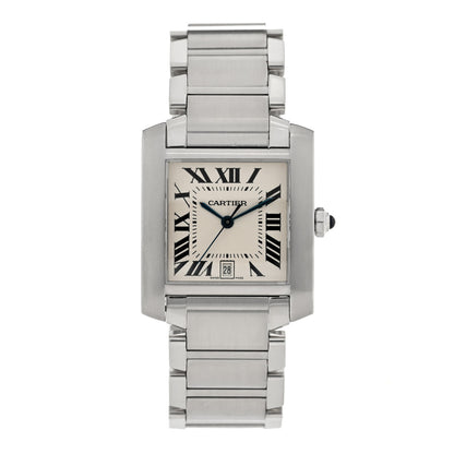 Cartier Stainless Steel 28mm Tank Francaise Automatic Watch 1 of 4