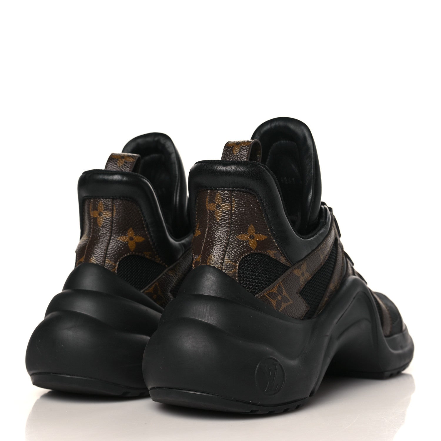 Louis Vuitton Calfskin Patent Monogram LV Archlight Sneakers 40 Black 4 of 8