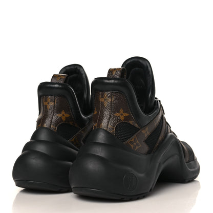 Louis Vuitton Calfskin Patent Monogram LV Archlight Sneakers 40 Black 4 of 8