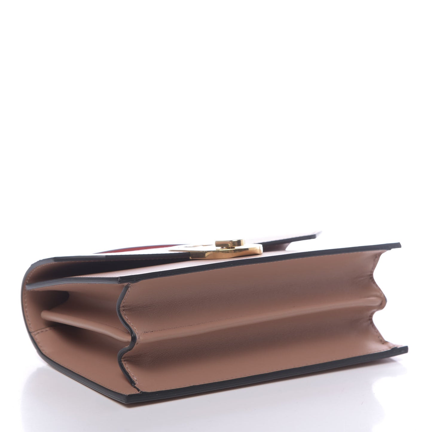 Calfskin Small Elisa Shoulder Bag Nude