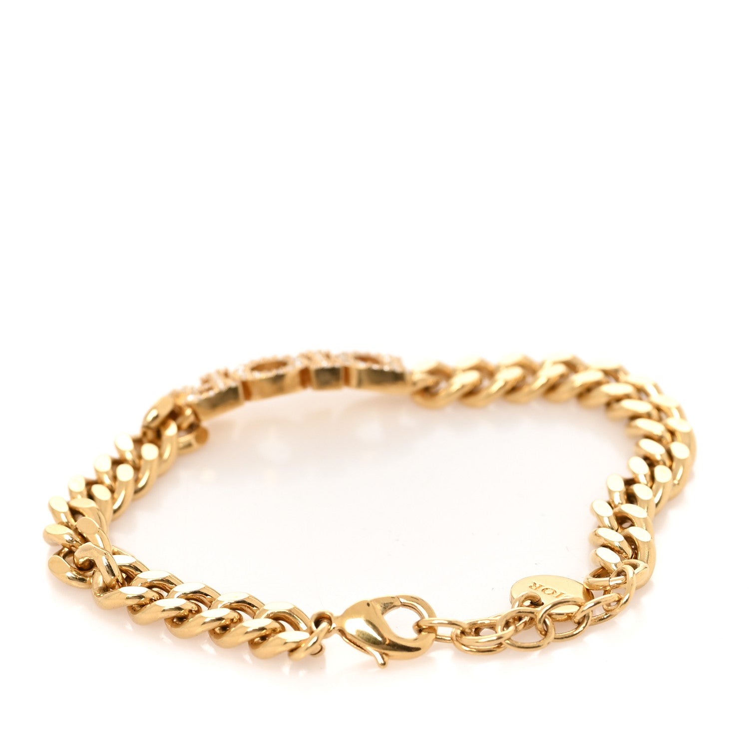 Christian Dior Metal Crystal Dio(r)evolution Bracelet Gold 3 of 4