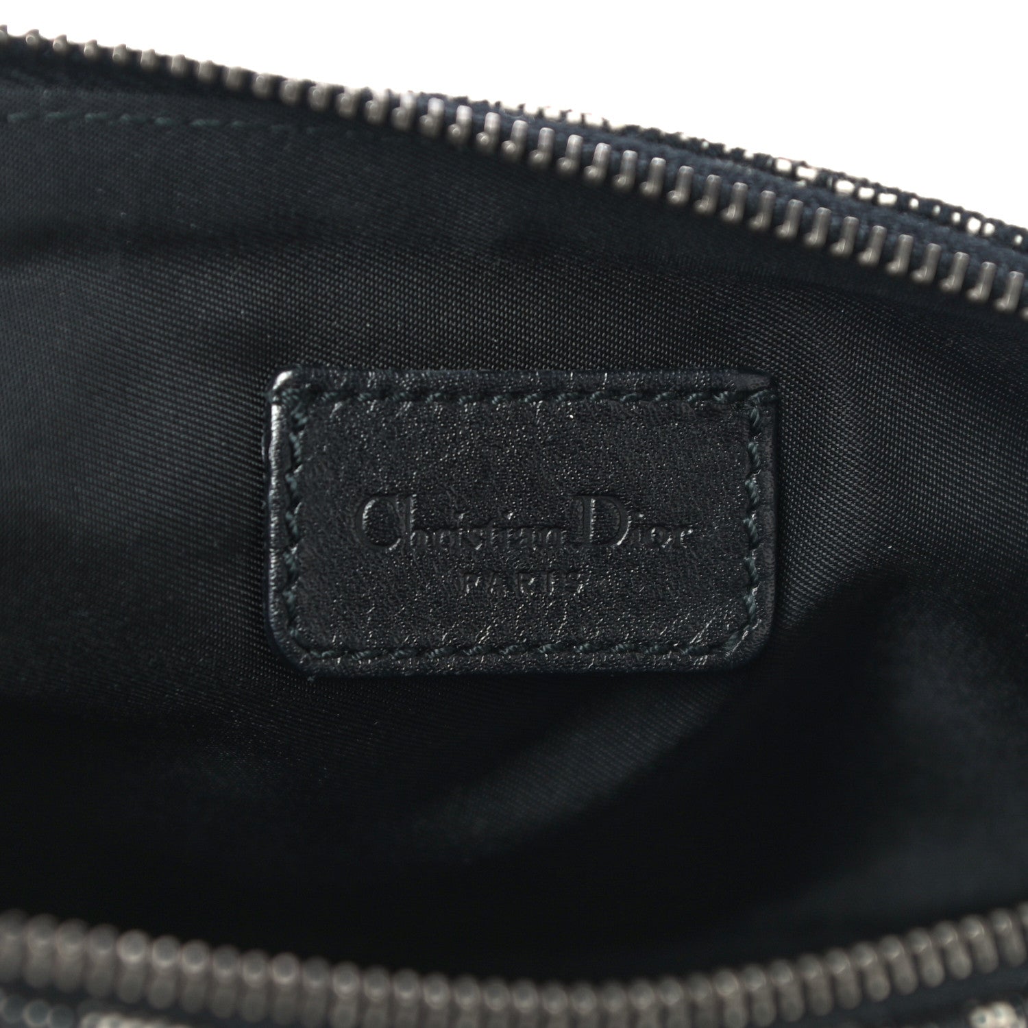 Christian Dior Monogram Mini Saddle Pochette Black 6 of 11