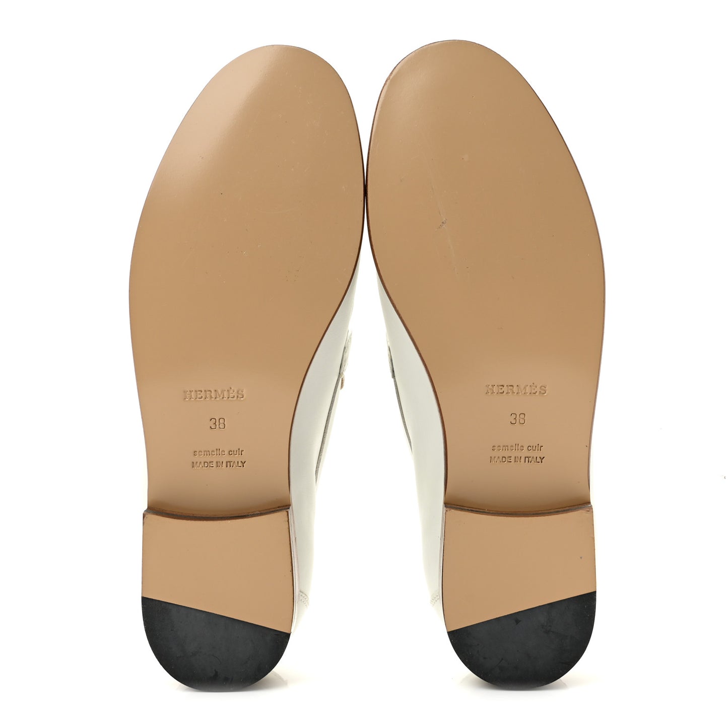 Calfskin Womens Destin Loafers 38 White