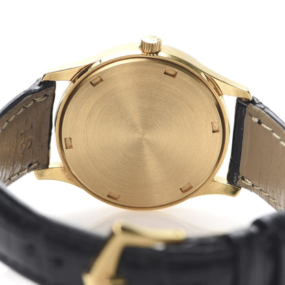 Patek Philippe 18K Yellow Gold Alligator 34mm Calatrava Automatic Watch Ivory 3998 4 of 5