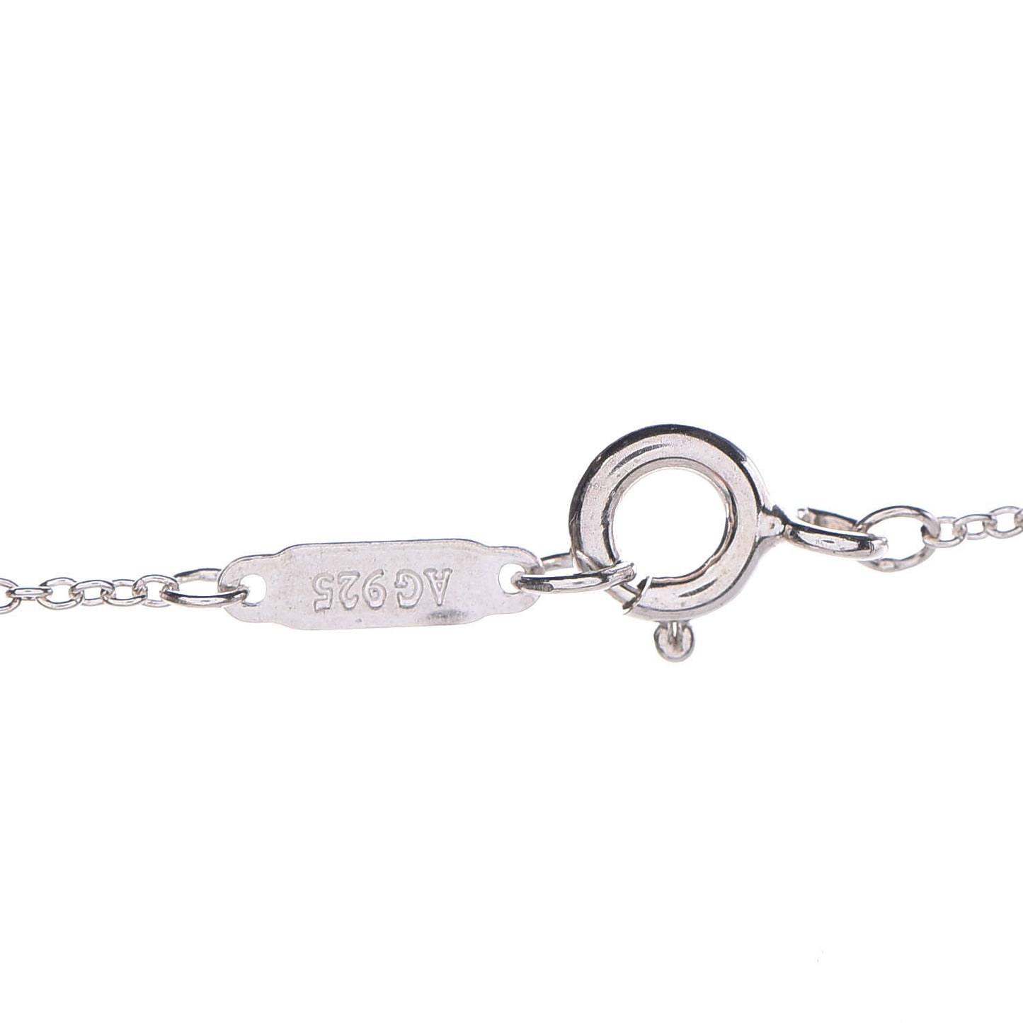 Sterling Silver Enamel Knot Key Pendant Necklace Blue