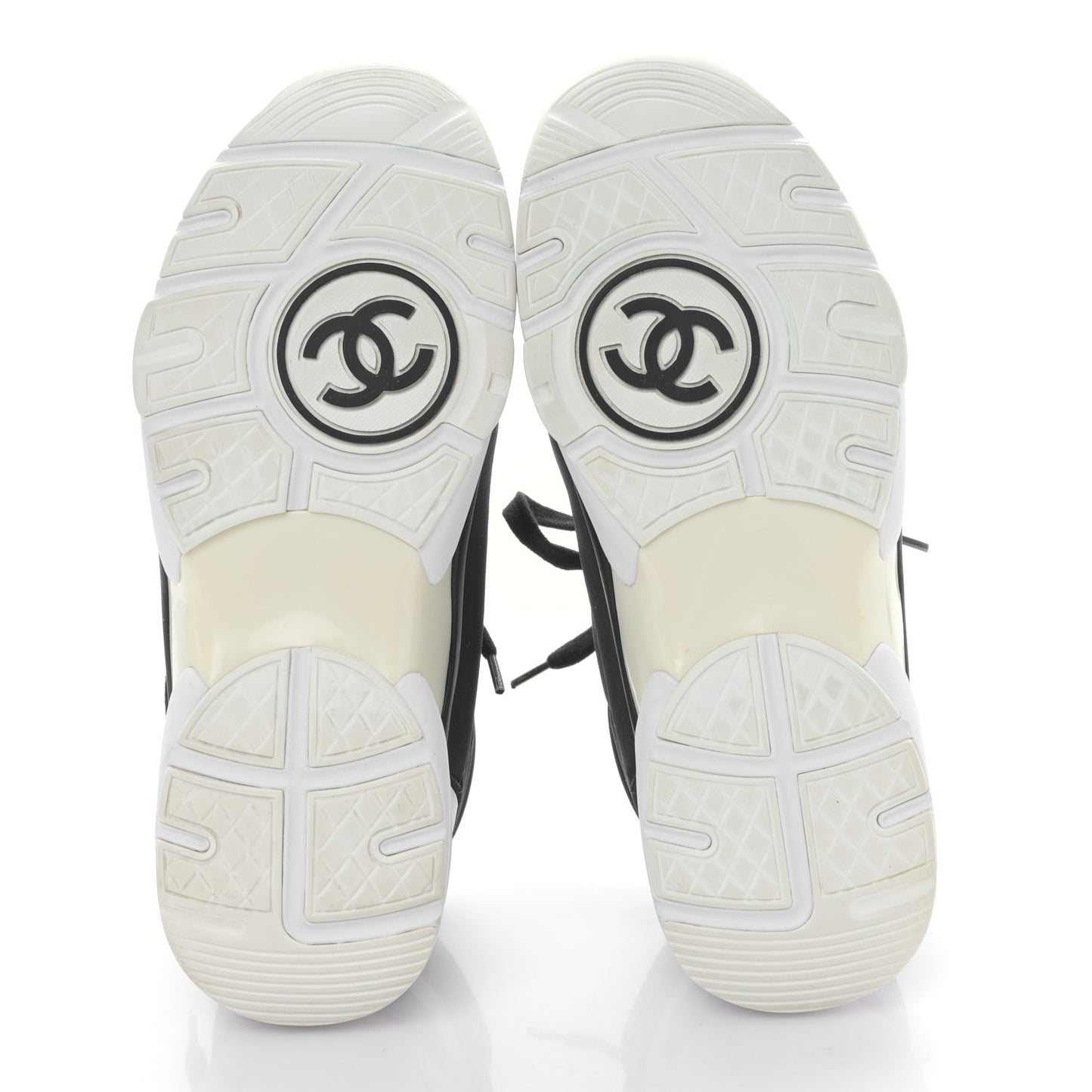Lycra Fabric Womens CC Sneakers 38 Black White Pink