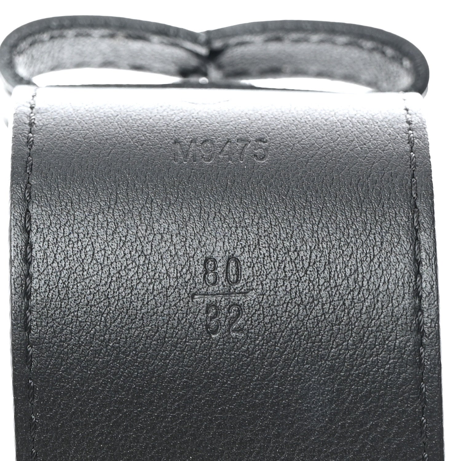 Louis Vuitton Calfskin 45mm LV Capucine Initiales Belt 80 32 Black 4 of 9