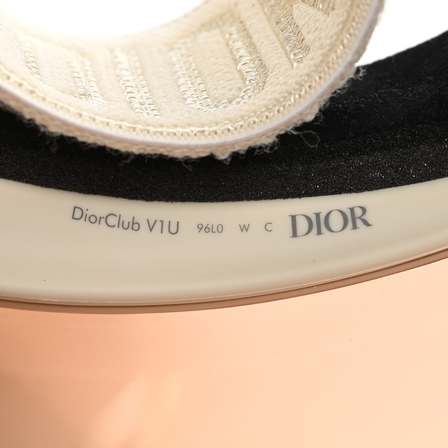 DiorClub1 Sun Visor Nude