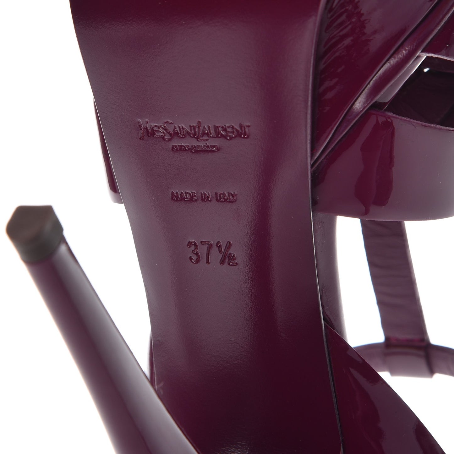 Patent Tribute 105 Platform Sandals 37.5 Cherry
