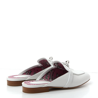 Hermes Calfskin Oz Mules 36.5 White 4 of 11