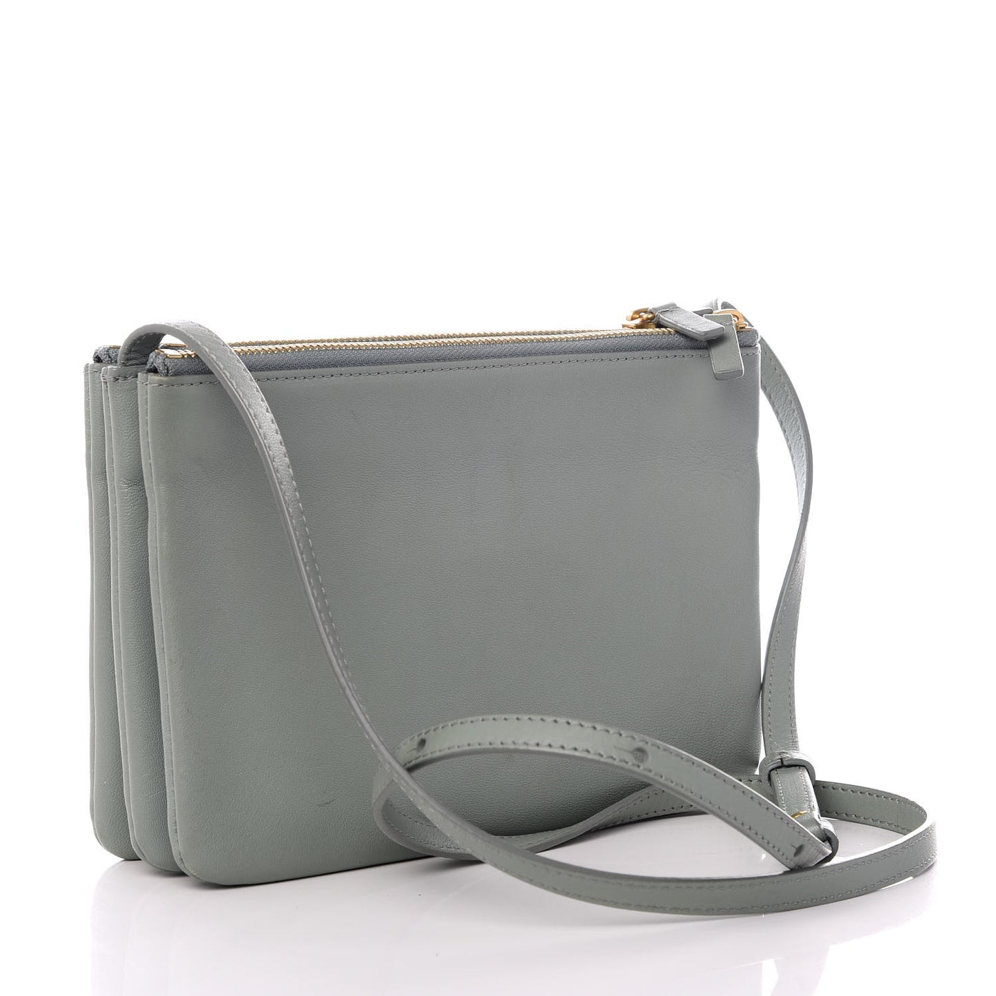 Lambskin Small Trio Crossbody Bag Celadon