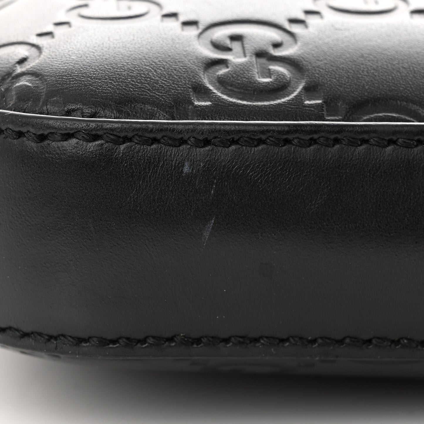 Guccissima Signature Small Messenger Bag Black