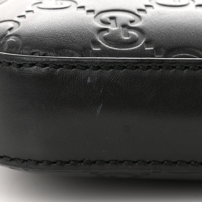 Gucci Guccissima Signature Small Messenger Bag Black 11 of 12