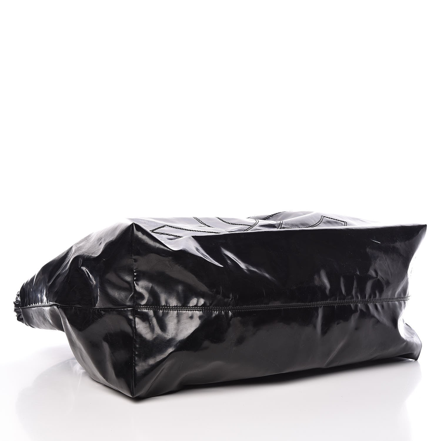 Chanel Vinyl XL Coco Cabas Black 5 of 17