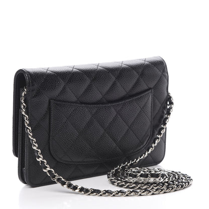Chanel Caviar Quilted Wallet On Chain WOC Black 3 of 15