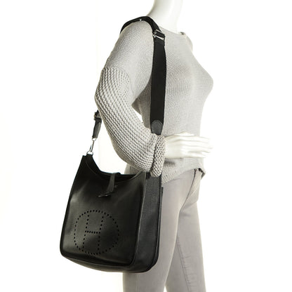 Hermes Taurillon Clemence Evelyne III GM Black 2 of 17