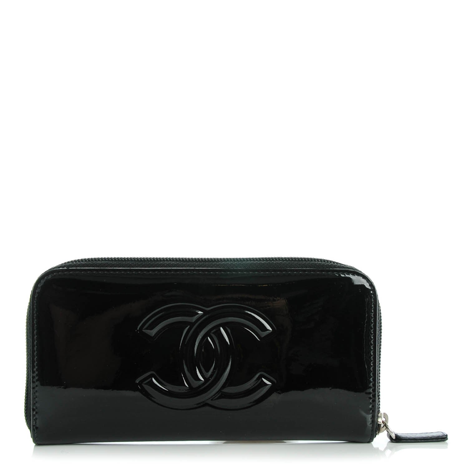 Chanel Patent Camellia Wallet Black 3 of 10